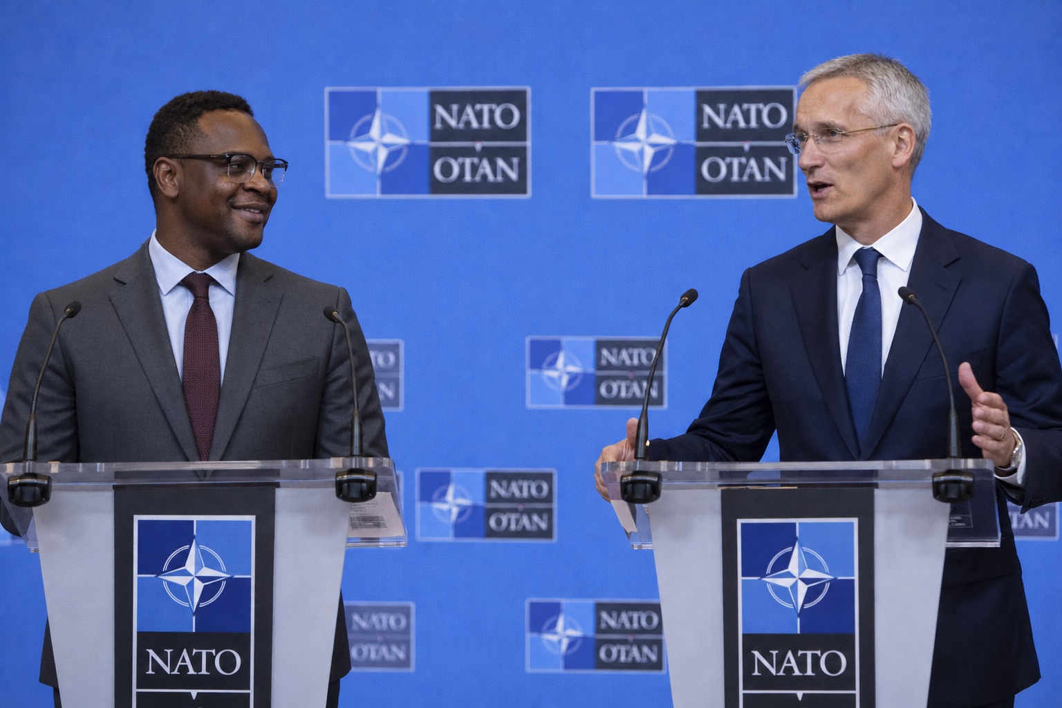 Atu Darko speaking at NATO headquarters